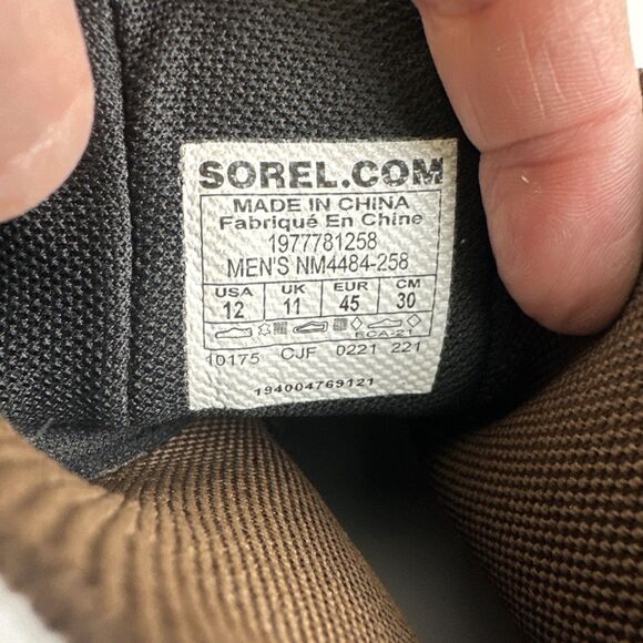 Sorel Caribou Chelsea Boots Pull On Brown Leather Waterproof NO INSERTS Mens 12 main image 7